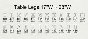 Furniture Legs 405 Haru 28H Modern Metal Dining Table Legs - Set of 2 pcs table legs modern desk live edge table legs industrial wood dining table office desk iron wood table legs sofa large dining table industrial & rustic style heavy duty