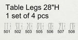 Metal Table Legs - 506 Faras - 12W, 28H inch - Set of 4 pcs table furniture legs dining table kitchen and dining office desk farmhouse table large dining cast iron hallway farmhouse furniture wood steel desk legs industrial & rustic style heavy duty flowyline design