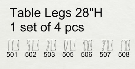 Metal Table Legs - 506 Faras - 12W, 28H inch - Set of 4 pcs table furniture legs dining table kitchen and dining office desk farmhouse table large dining cast iron hallway farmhouse furniture wood steel desk legs industrial & rustic style heavy duty flowyline design