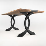 Sturdy table legs metal with 28.2-inch height and black finish, perfect for DIY furniture projects
