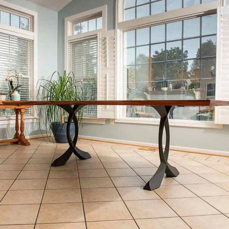 Furniture Legs 423 Curva 28H DIY Modern Dining Table Legs metal legs for table industrial table legs table legs for sale modern metal table legs metal table legs for sale industrial metal table legs iron legs for table