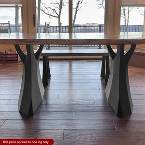 Metal Table Legs - 413 Ramo - 22W, 28H inch - Set of 1 pcs metal table legs round dining dining table furniture woodwork made in the usa gold table legs modern desk Steel farmhouse base granite table base glass industrial & rustic style heavy duty