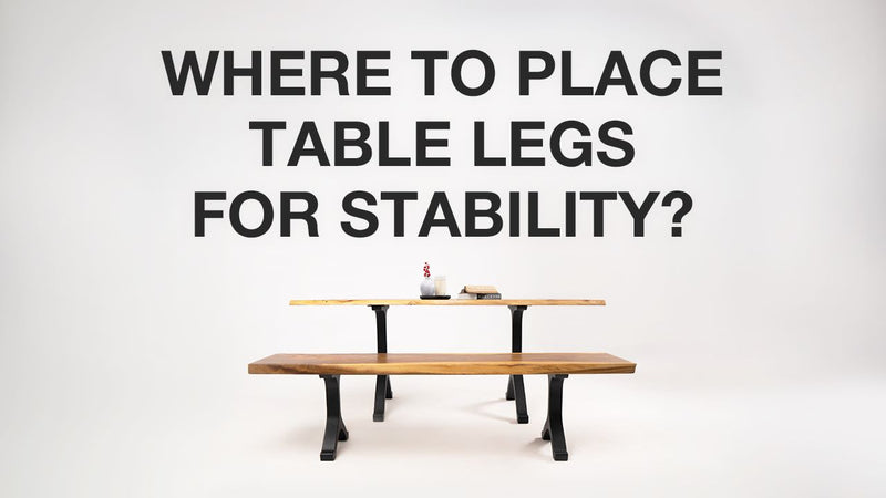 where to place table legs for stability