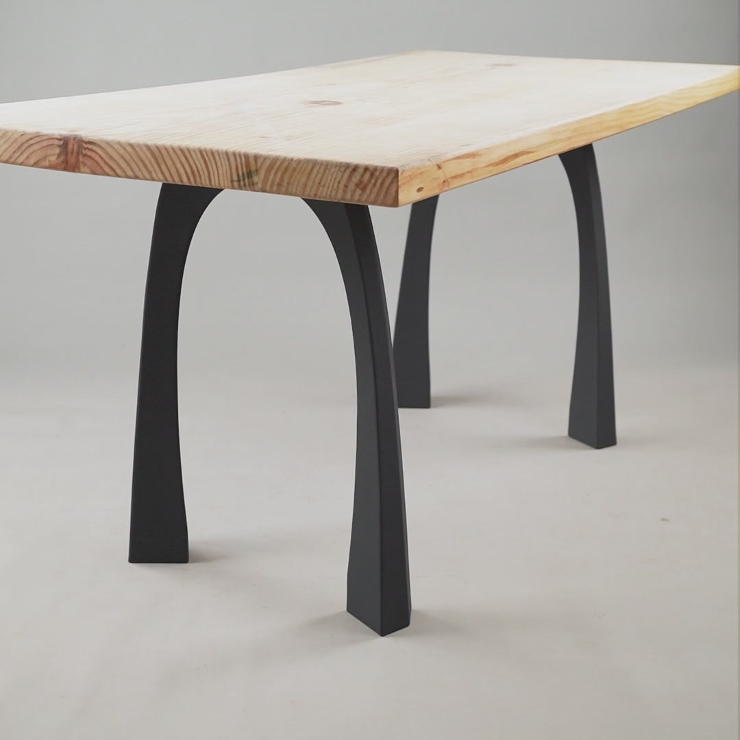0229×kano - flow line table short - 0229×kano - flow line table short - metal-bench-legs-steel-
