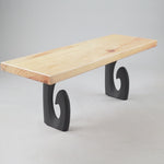 Bench Legs 124 Luma - 16H inch - Set of 2 pcs of Flowyline Design Coffee Table Base for DIY furniture dining home decor epoxy woodwork  furniture legs steel modern metal coffee table side table bench legs furniture feet walnut legs tapered upholstered bench bench legs metal bench legs bench legs metal work bench legs table bench legs modern bench legs bench table legs