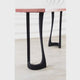 Metal Counter Table Legs - 605 Uzar - 34H inch - Set of 2 pcs metal table legs console table desk legs  coffee counter table outdoor furniture handmade furniture  computer epoxy side table entryway bar table round counter height table