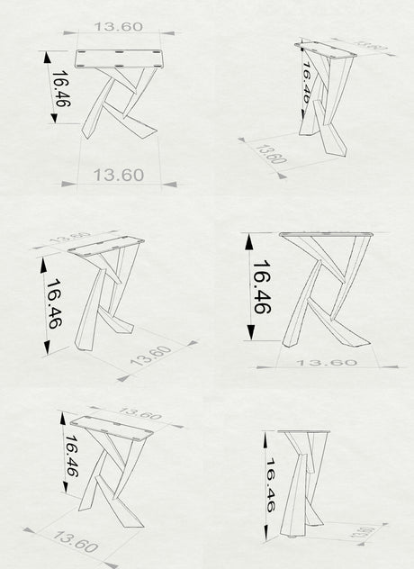 Bench Legs 107 Draco - 13W, 16H inch - Set of 2 pcs of FlowyLine Coffee Table Base for DIY furniture dining home decor epoxy woodworkbench legs coffee table outdoor furniture metal Small Coffee Table cabinet legs epoxy mold c channel hair pin legs walnut legs tapered upholstered metal legs for bench