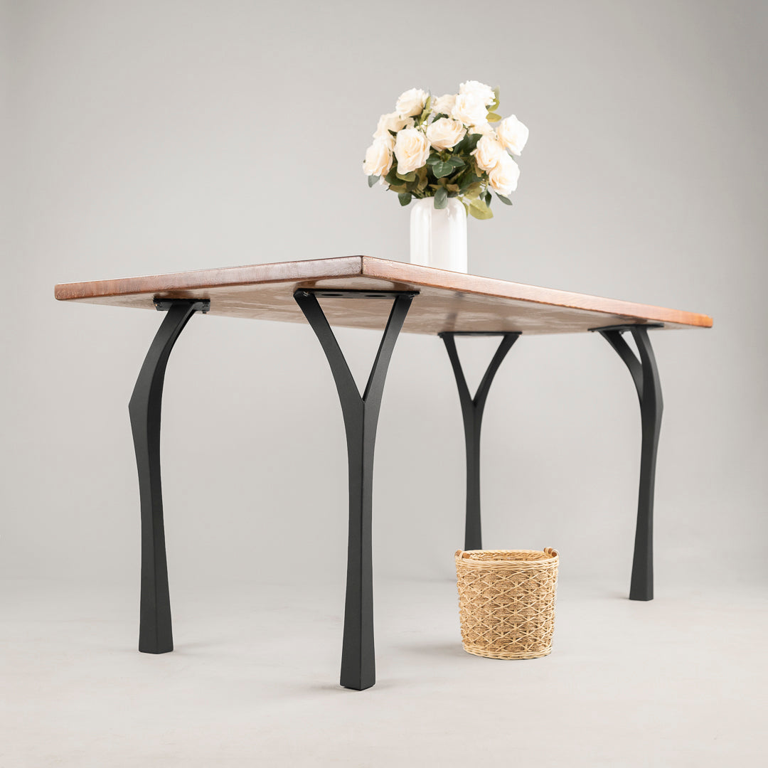 Metal Table Legs - 508 Faras - 9W, 28H inch - Set of 4 pcs metal table legs furniture desk legs kitchen and dining dine table woodwork hand made living room table diy table u legs industrial table leg wood