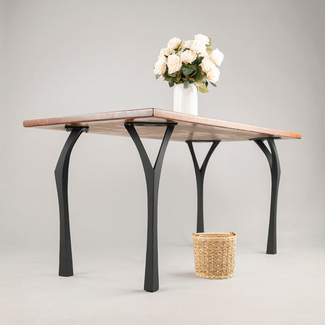 Metal Table Legs - 508 Faras - 9W, 28H inch - Set of 4 pcs metal table legs furniture desk legs kitchen and dining dine table woodwork hand made living room table diy table u legs industrial table leg wood