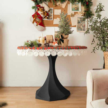 Metal Table Base - 311 Uzar - 21, 21, 28H inch table legs table base furniture legs mid century modern base for table top pedestal table base Round dining and kitchen side table Round Dining Base living room glass table base home and living industrial and rustic style heavy duty