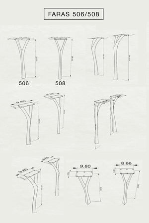 Metal Table Legs - 506 Faras - 12W, 28H inch - Set of 4 pcs table furniture legs dining table kitchen and dining office desk farmhouse table large dining cast iron hallway farmhouse furniture wood steel desk legs industrial & rustic style heavy duty flowyline design