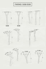 Metal Table Legs - 508 Faras - 9W, 28H inch - Set of 4 pcs metal table legs furniture desk legs kitchen and dining dine table woodwork hand made living room table diy table u legs industrial table leg wood