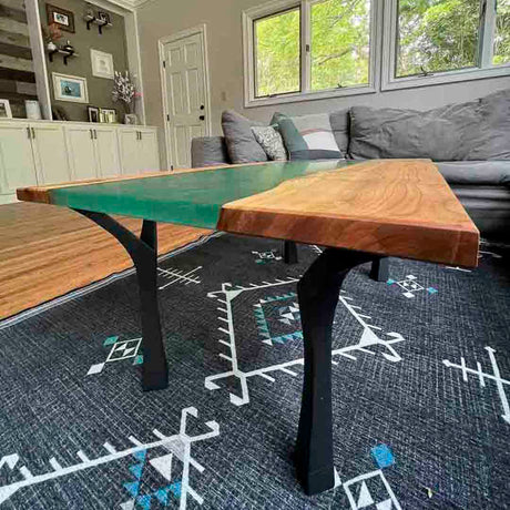 Bench Legs 118 Faras 16H Modern Steel Furniture Flowyline Design Coffee Table Base for DIY furniture dining home decor epoxy woodworkbench legs coffee table outdoor furniture metal Small Coffee Table cabinet legs epoxy mold c channel hair pin legs walnut legs tapered upholstered metal legs for bench