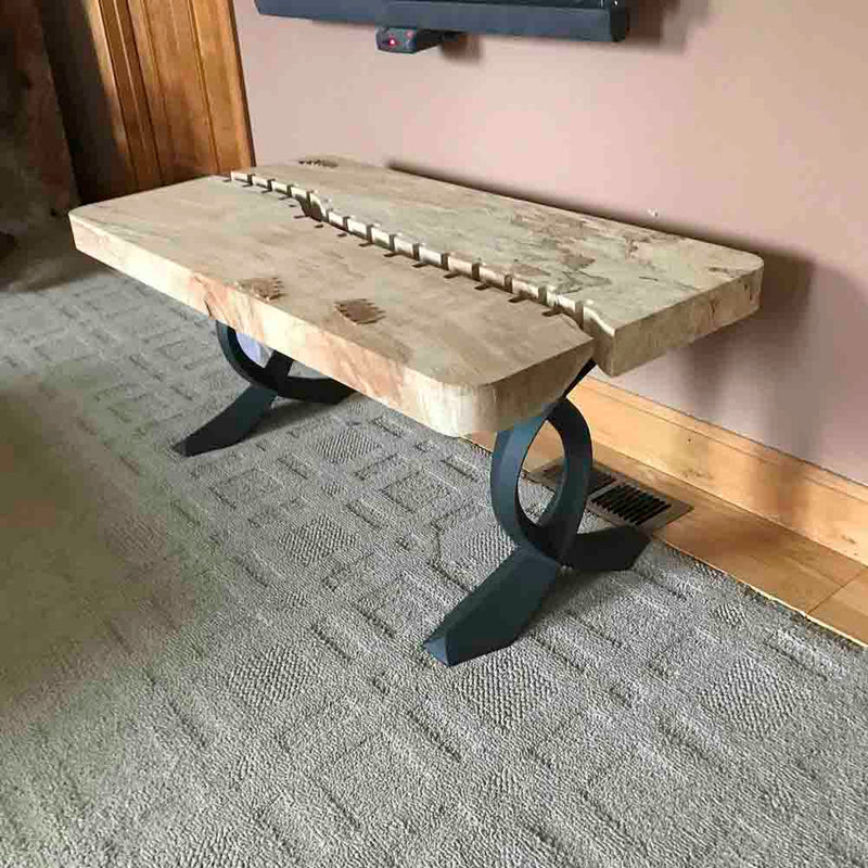 Bench Legs 108 Curva - 11W, 16H inch - Set of 2 pcs of FlowyLine ✔️ Coffee Table Base for DIY furniture dining home decor epoxy woodworkmetal table legs steel bench legs coffee table farmhouse outdoor bench metal coffee table handmade home decor woodwork mid century modern rustic table legs metal legs for bench