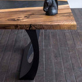 handmade live edge bench with metal bench legs – heavy duty outdoor and indoor seating solution