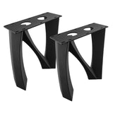 Bench Legs 104 Norah 16H Metal DIY Design Flowyline Design for DIY furniture dining home decor epoxy woodworktable legs bench round dining table steel table legs metal coffee table handmade furniture bench base narrow wood bench bench for entryway metal legs for bench