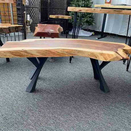 Bench Legs 115 Yami 16H Industrial Metal Furniture FlowyLine Design Coffee Table Base for DIY furniture dining home decor epoxy woodworkmodern coffee table metal bench legs steel x bench legs adjustable stool bench x legs narrow wood bench for entryway modern end table