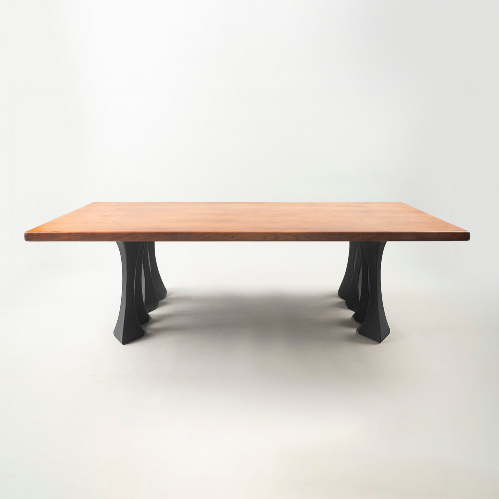 Metal Coffee Table Legs 202 Radix 16H Live Edge Tabletop