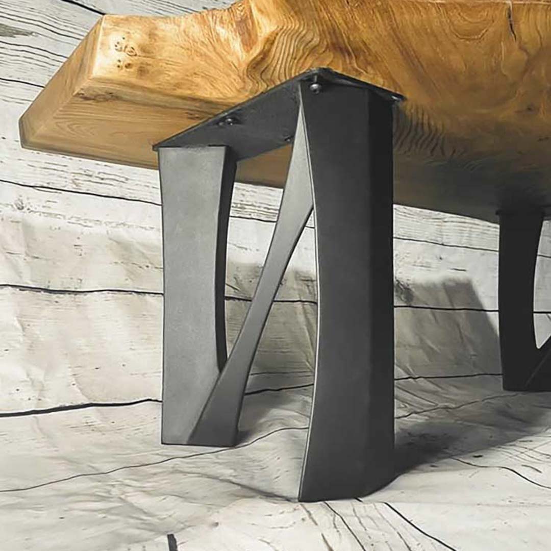 Bench Legs 104 Norah 16H Metal DIY Design Flowyline Design for DIY furniture dining home decor epoxy woodworktable legs bench round dining table steel table legs metal coffee table handmade furniture bench base narrow wood bench bench for entryway metal legs for bench