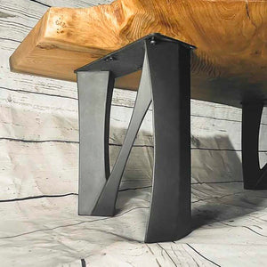 Bench Legs 104 Norah 16H Metal DIY Design Flowyline Design for DIY furniture dining home decor epoxy woodworktable legs bench round dining table steel table legs metal coffee table handmade furniture bench base narrow wood bench bench for entryway metal legs for bench