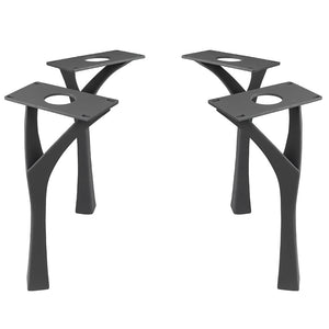 Bench Legs 118 Faras 16H Modern Steel Furniture Flowyline Design Coffee Table Base for DIY furniture dining home decor epoxy woodworkbench legs coffee table outdoor furniture metal Small Coffee Table cabinet legs epoxy mold c channel hair pin legs walnut legs tapered upholstered metal legs for bench