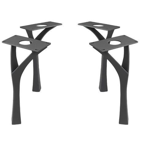 Bench Legs 118 Faras 16H Modern Steel Furniture Flowyline Design Coffee Table Base for DIY furniture dining home decor epoxy woodworkbench legs coffee table outdoor furniture metal Small Coffee Table cabinet legs epoxy mold c channel hair pin legs walnut legs tapered upholstered metal legs for bench