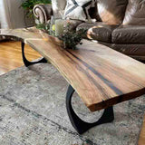 modern workbench with metal legs – durable steel bench legs for industrial or rustic furniture