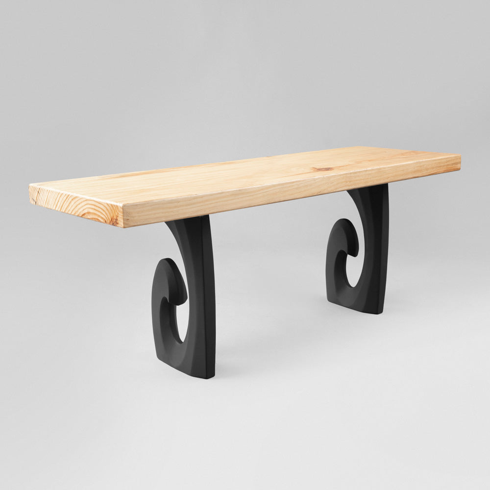Bench Legs 124 Luma - 16H inch - Set of 2 pcs of Flowyline Design Coffee Table Base for DIY furniture dining home decor epoxy woodwork  furniture legs steel modern metal coffee table side table bench legs furniture feet walnut legs tapered upholstered bench bench legs metal bench legs bench legs metal work bench legs table bench legs modern bench legs bench table legs