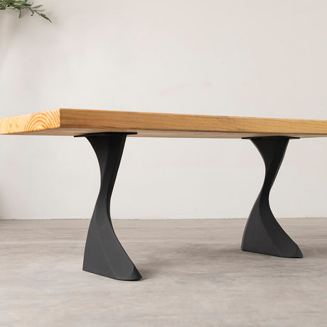 Bench Legs 122 Botas - 16H inch - Set of 2 pcs of FlowyLine Coffee Table Base for DIY furniture dining home decor epoxy woodworktable legs steel table bench legs coffee table farmhouse outdoor furniture metal coffee table woodwork industrial narrow wood bench bench for entryway x bench legs