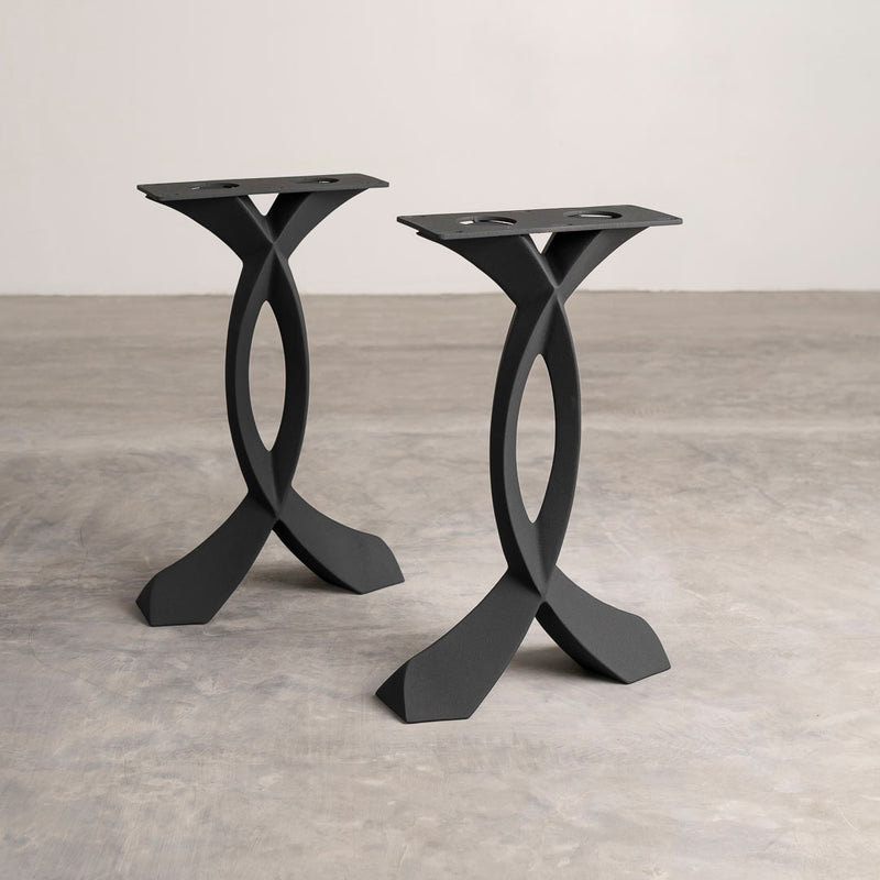 Metal End Table Legs 219 Curva 20H Mid-Century Modern Style | Flowyline ...