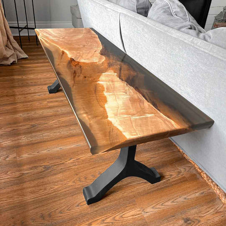 Bench Legs 101 Wishbone - 14W, 16H inch - Set of 2 pcs of FlowyLine Design Coffee Table Base for DIY furniture dining home decor epoxy woodworkmetal table legs bench legs modern coffee table outdoor bench dining bench steel table base woodworking industrial legs bench for entryway narrow wood bench metal legs for bench