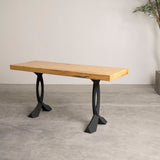 End Table Legs 219 Curva 20H for Industrial Modern Style; cross legs end table; plastic end caps for table legs; end table hairpin legs; wood top end table with metal legs; mid century modern end table legs; altra furniture owen retro end table with sonoma oak finish and gunmetal gray metal legs;