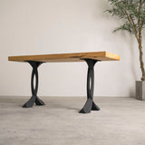 End Table Legs 219 Curva 20H Mid-Century Modern Style Metal Furniture; unfinished end table legs; vintage end table with hairpin legs; end table with gold legs; end table with metal legs; round wood end table with metal legs;