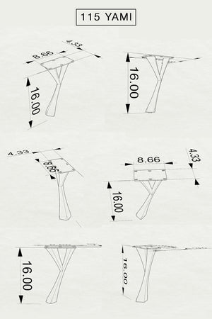 Bench Legs 115 Yami 16H Industrial Metal Furniture FlowyLine Design Coffee Table Base for DIY furniture dining home decor epoxy woodworkmodern coffee table metal bench legs steel x bench legs adjustable stool bench x legs narrow wood bench for entryway modern end table