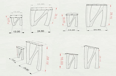 Bench Legs 104 Norah 16H Metal DIY Design Flowyline Design for DIY furniture dining home decor epoxy woodworktable legs bench round dining table steel table legs metal coffee table handmade furniture bench base narrow wood bench bench for entryway metal legs for bench