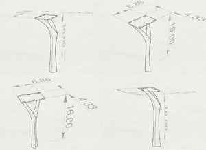 Bench Legs 118 Faras 16H Modern Steel Furniture Flowyline Design Coffee Table Base for DIY furniture dining home decor epoxy woodworkbench legs coffee table outdoor furniture metal Small Coffee Table cabinet legs epoxy mold c channel hair pin legs walnut legs tapered upholstered metal legs for bench