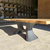 Metal Table Base - 310 Hoshi - 50, 21, 28H inch metal table legs table base steel mid century modern Pedestal stand kitchen base for table top trestle table base granite iron flowyline design home and living industrial and rustic style heavy duty