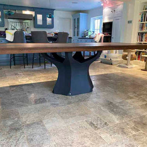 Metal Table Base - 303 Namu - 31, 22, 28H inch round table base farmhouse furniture legs coffee table base dining table base Pedestal table Base base for round table wooden dining table mid century modern home and living industrial and rustic style heavy duty