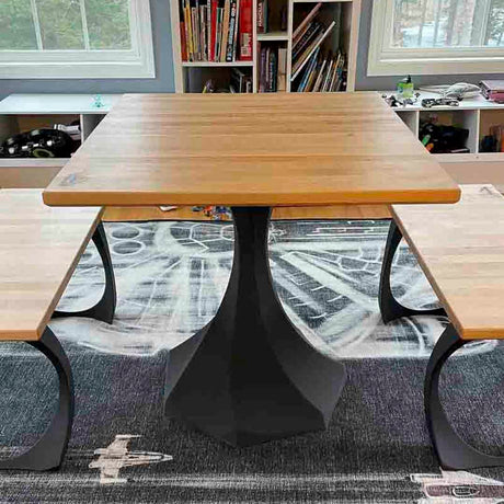 Metal Table Base - 311 Uzar - 21, 21, 28H inch table legs table base furniture legs mid century modern base for table top pedestal table base Round dining and kitchen side table Round Dining Base living room glass table base home and living industrial and rustic style heavy duty