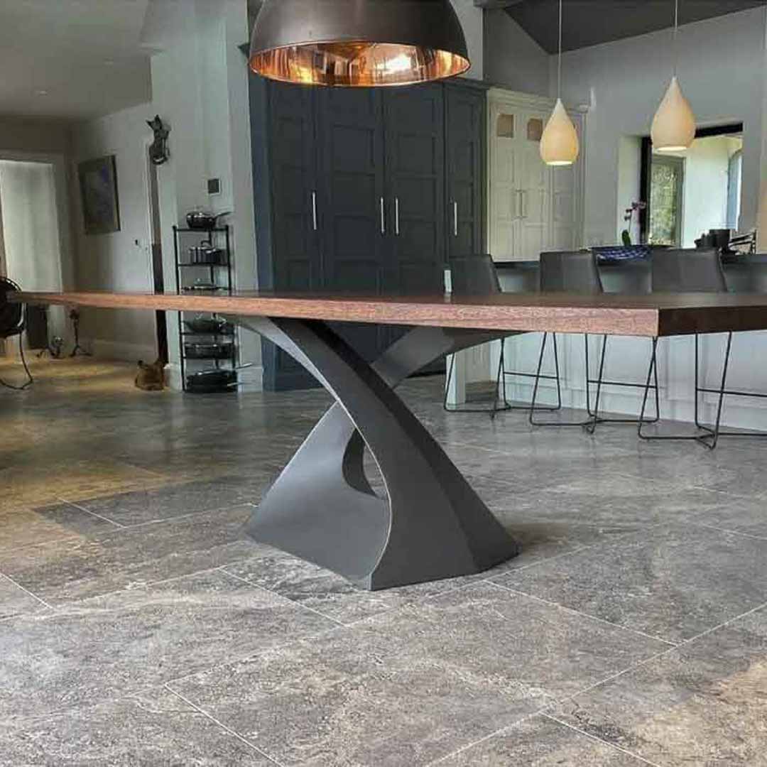 Table Base 307 Tulipe 28H Metal Industrial Furniture - Flowyline