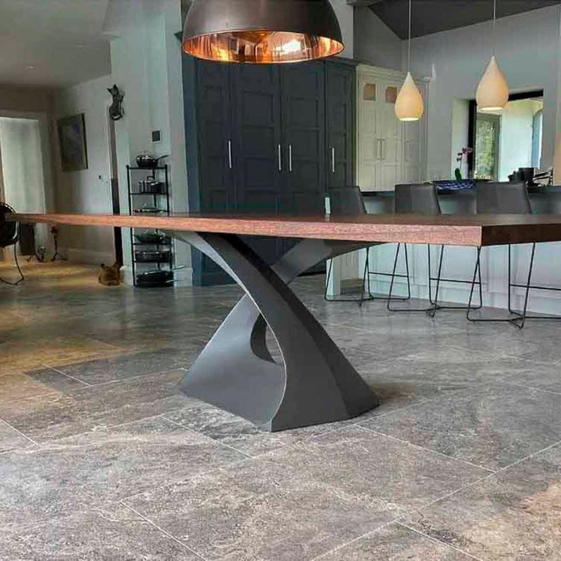Metal Table Base - 307 Tulipe - 28H inch dining table base metal table base table legs mid century modern Mid Century round dining table furniture legs desk oval pedestal table Kitchen and Dining Pedestal Table Base home and living industrial and rustic style heavy duty