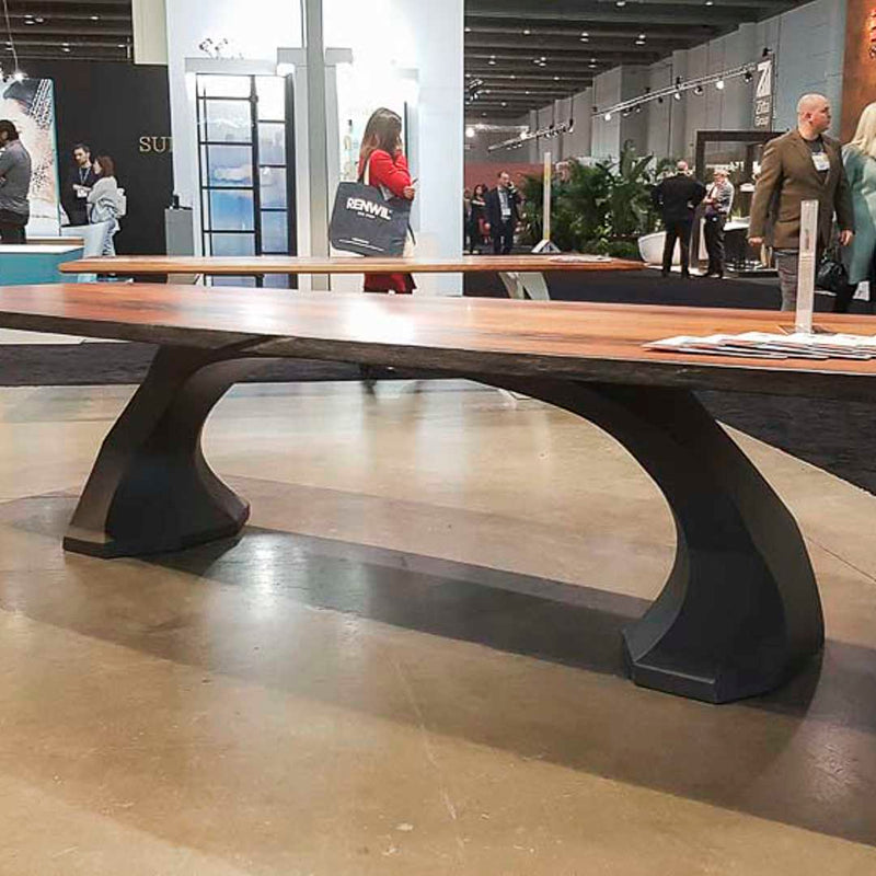 Metal Table Base - 305 Arco Base - 70, 21, 28H inch table legs pedestal table base round dining table tulip table trestle table dining table outdoor furniture steel table base mid century modern iron granite table base home and living industrial and rustic style heavy duty