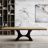 Metal Table Base - 310 Hoshi - 50, 21, 28H inch metal table legs table base steel mid century modern Pedestal stand kitchen base for table top trestle table base granite iron flowyline design home and living industrial and rustic style heavy duty