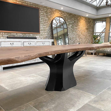 Metal Table Base - 303 Namu - 31, 22, 28H inch round table base farmhouse furniture legs coffee table base dining table base Pedestal table Base base for round table wooden dining table mid century modern home and living industrial and rustic style heavy duty