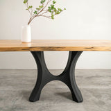 Table Base 322 Haru 28H Metal Furniture Legs; glass table pedestal base; metal table base for glass top; table base for rectangle glass top; round dining table base for glass top;