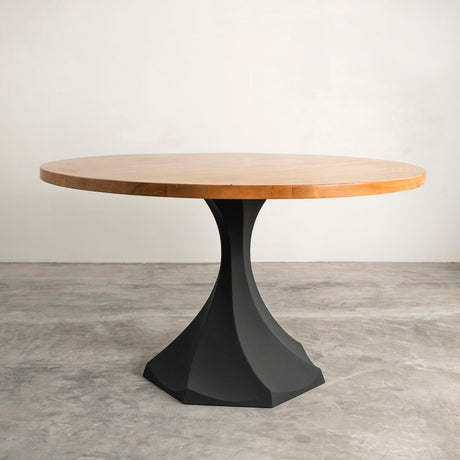 Metal Table Base - 321 Uzar2 - 20, 20, 28H inch dining table base tulip Pedestal table Base wooden metal diy table base farmhouse table legs wood table base home and living industrial and rustic style heavy duty