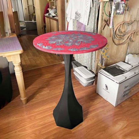 Metal Counter Table Base - 609 Uzar 2 - 36H inch metal table legs furniture console table desk coffee table legs flowyline design side table dining table steel table base handmade furniture entryway table bar table round counter height table