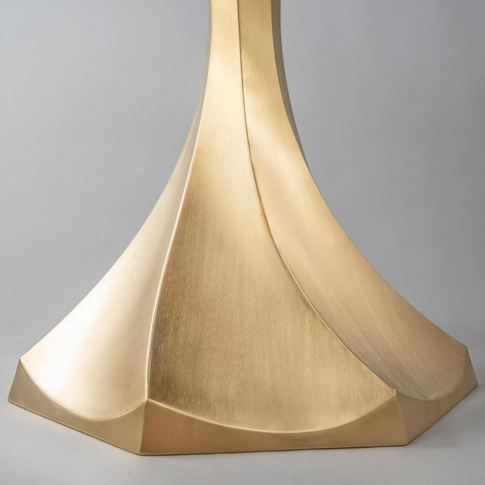 Gold Table Base 311 Lithe 28H Handmade Brass Metal table base metal table bases table base only dining table base metal base for dining table table pedestal base metal metal base dining table heavy duty table base