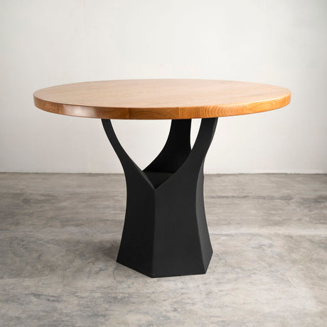 Metal Table Base - 319 Namu - 20, 20, 28H inch dining table base tulip Pedestal table Base wooden metal diy table base farmhouse table legs wood table base home and living industrial and rustic style heavy duty