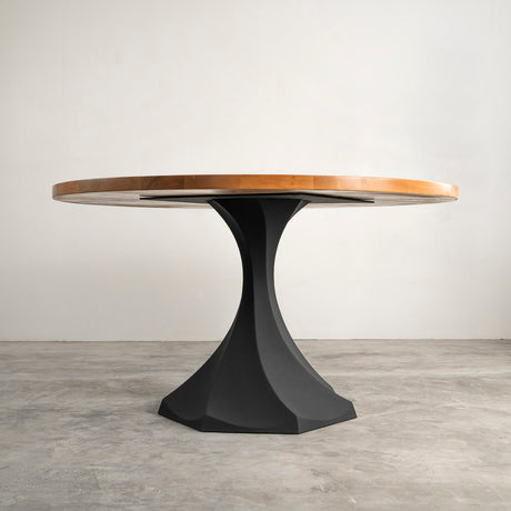 Metal Table Base - 321 Uzar2 - 20, 20, 28H inch dining table base tulip Pedestal table Base wooden metal diy table base farmhouse table legs wood table base home and living industrial and rustic style heavy duty